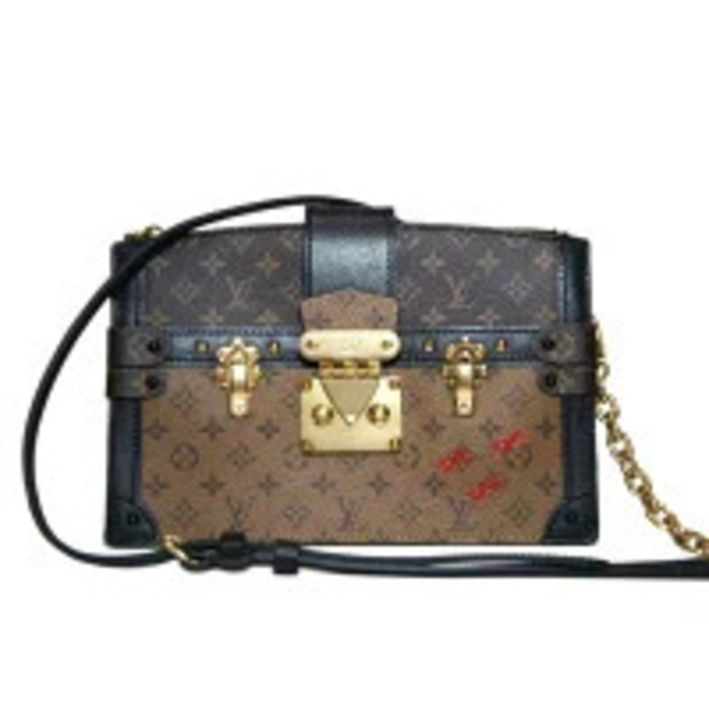 LOUIS VUITTON Trunk Clutch Monogram Reverse